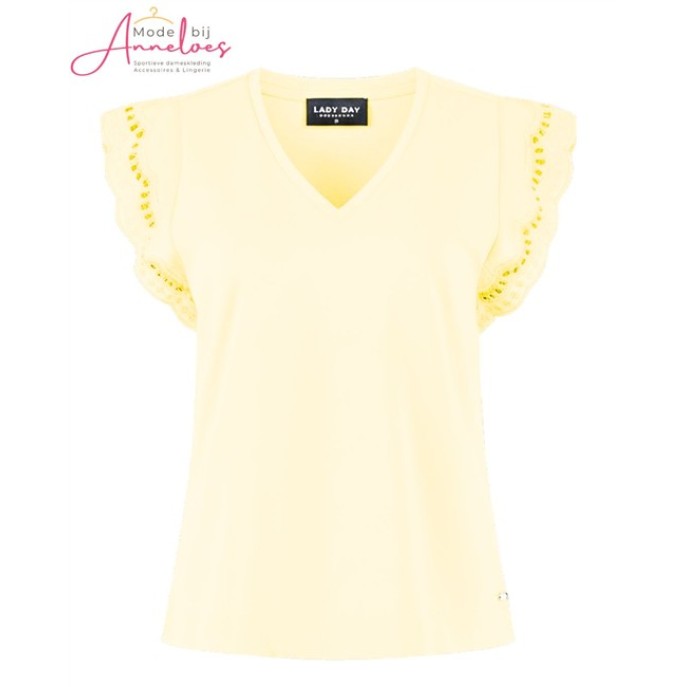 Lady Day T-shirt Lake L24.375.3223 butter yellow